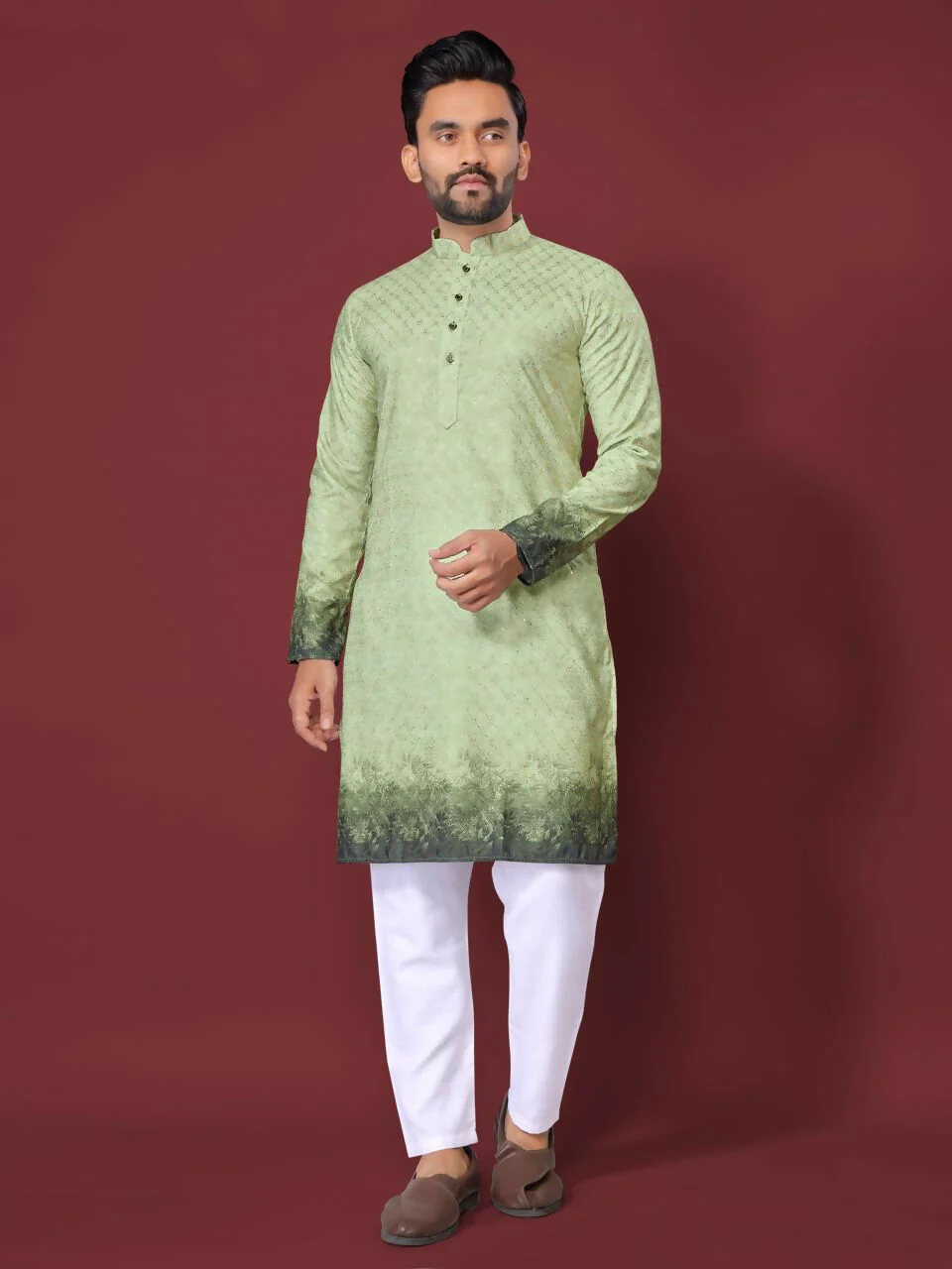 Anaita Green Multi Colour Kurta