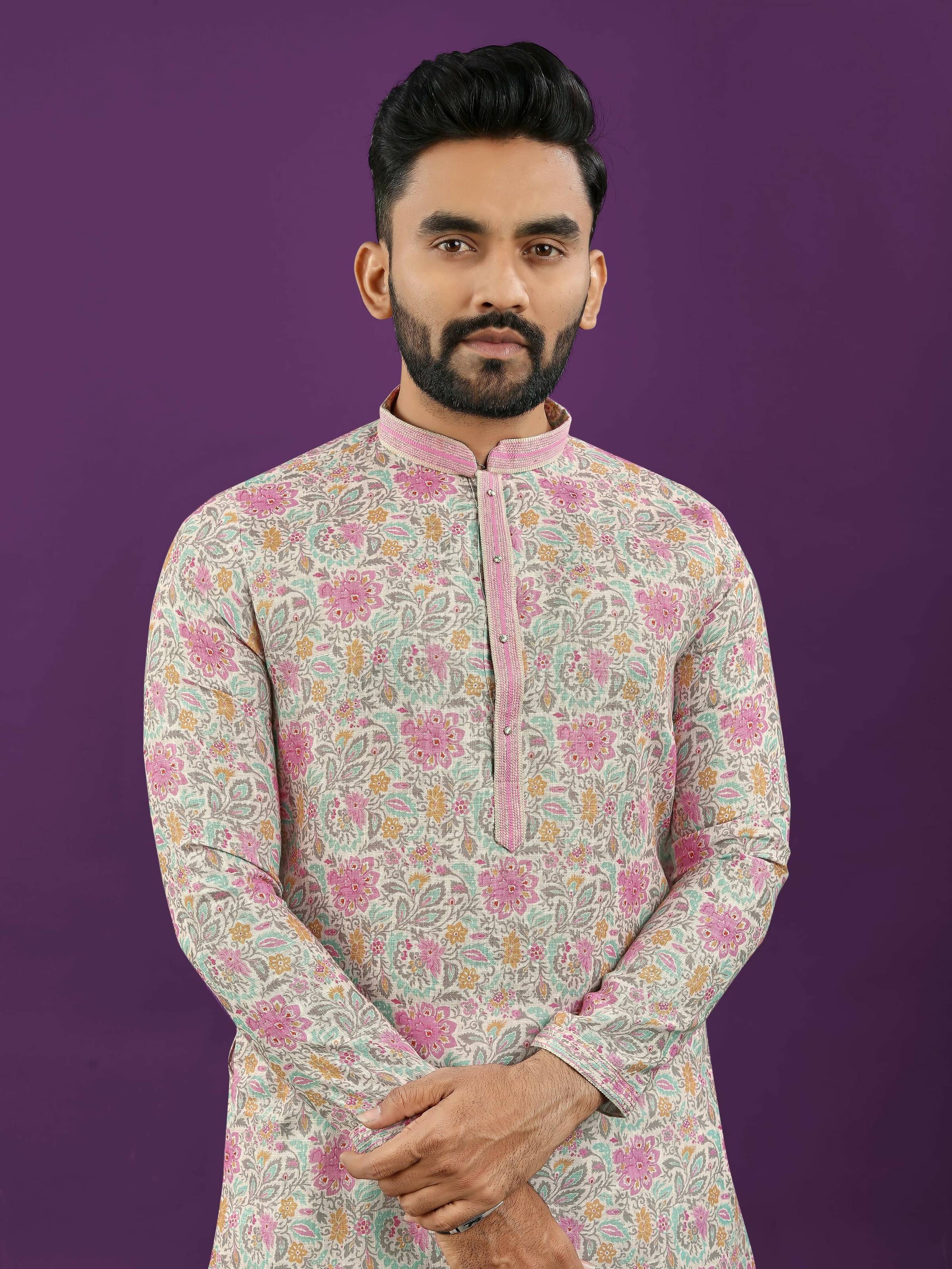 Anaita Pink Digital Print Kurta - Image 2
