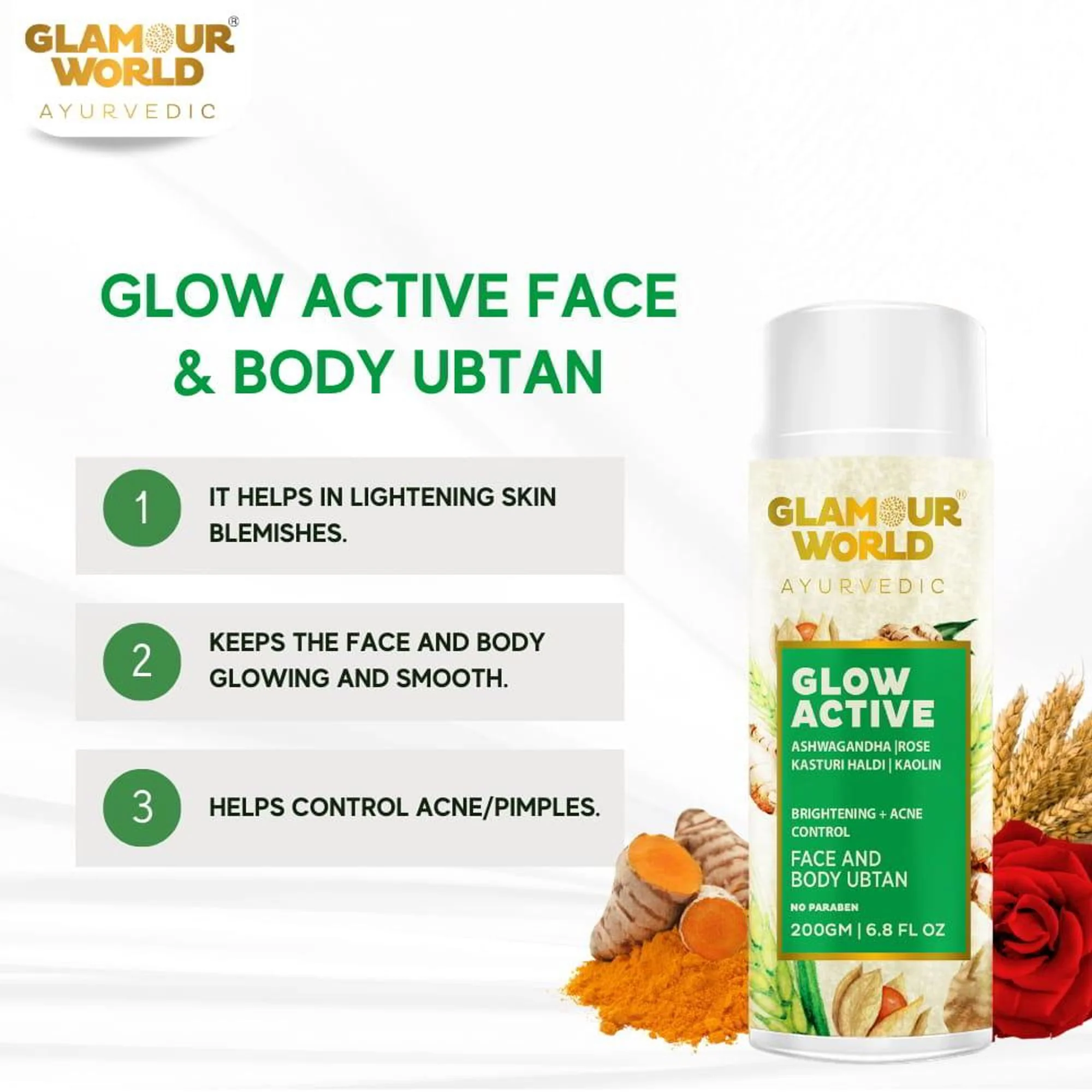 GLAMOUR WORLD AYURVEDIC Glow Active - Image 2