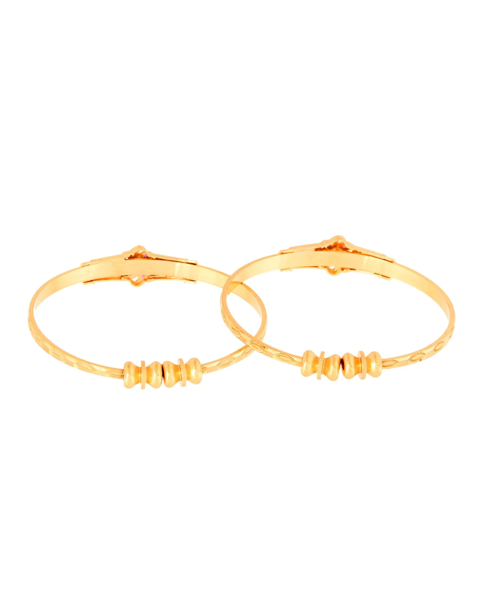 Jewels Nest Gold Plated Floral Design Bangles Set For Women – Festive & Traditional Wear - Image 6
