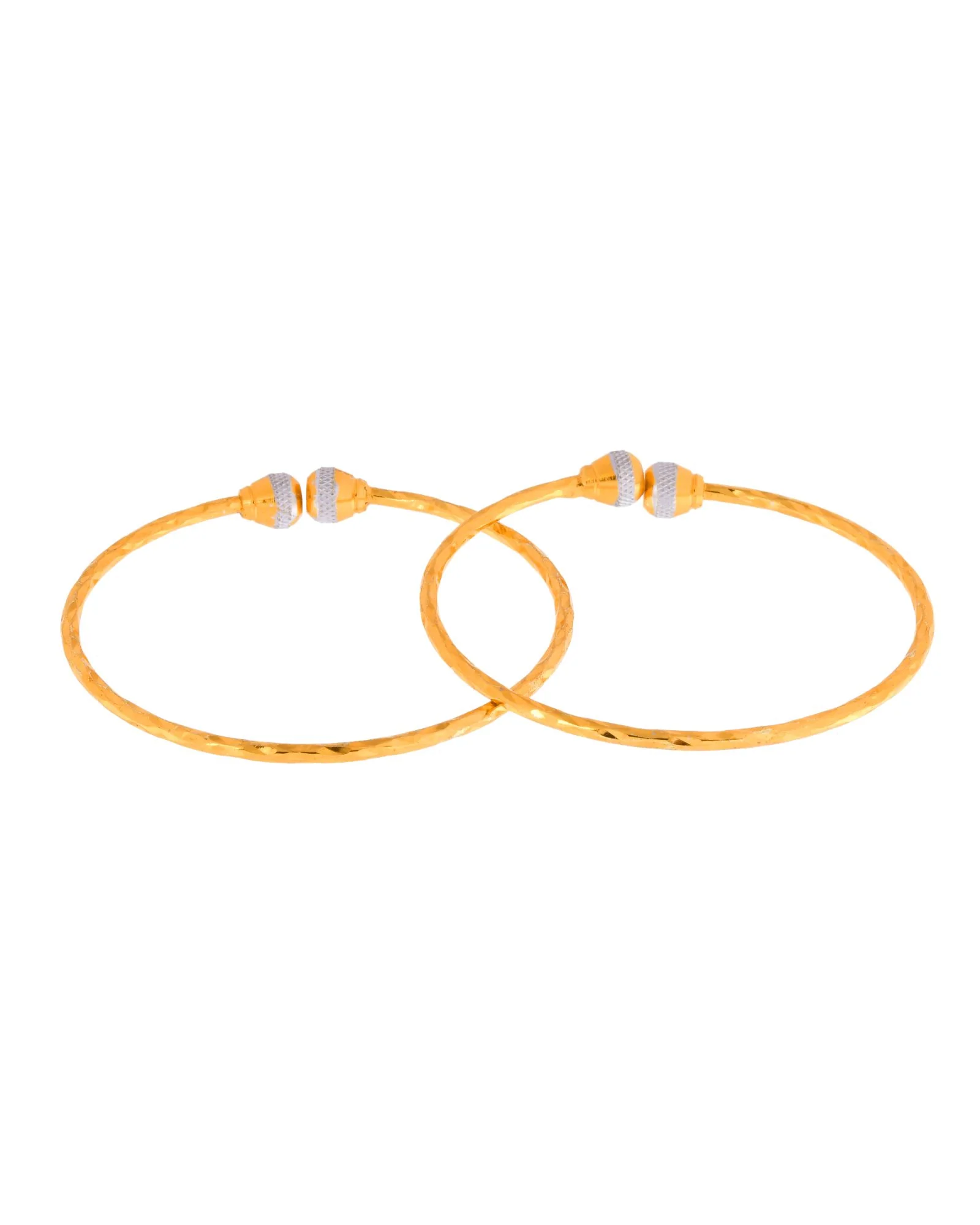 Jewels Nest Gold Plated Textured Finish Bangles Set For Women – Daily Wear - Image 6