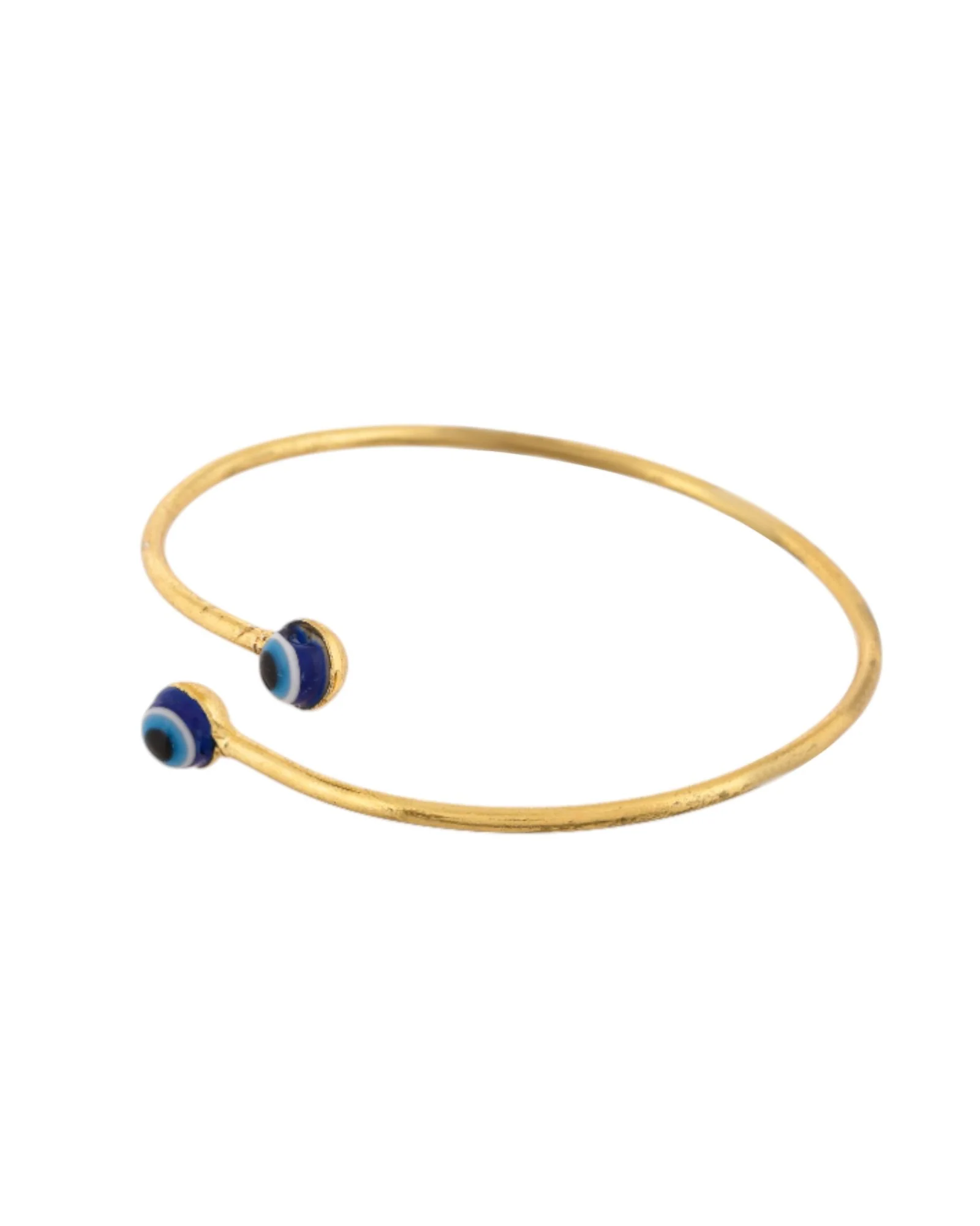 Jewels Nest Gold-Tone Evil Eye Adjustable Open Kada Bracelet For Women - Image 5