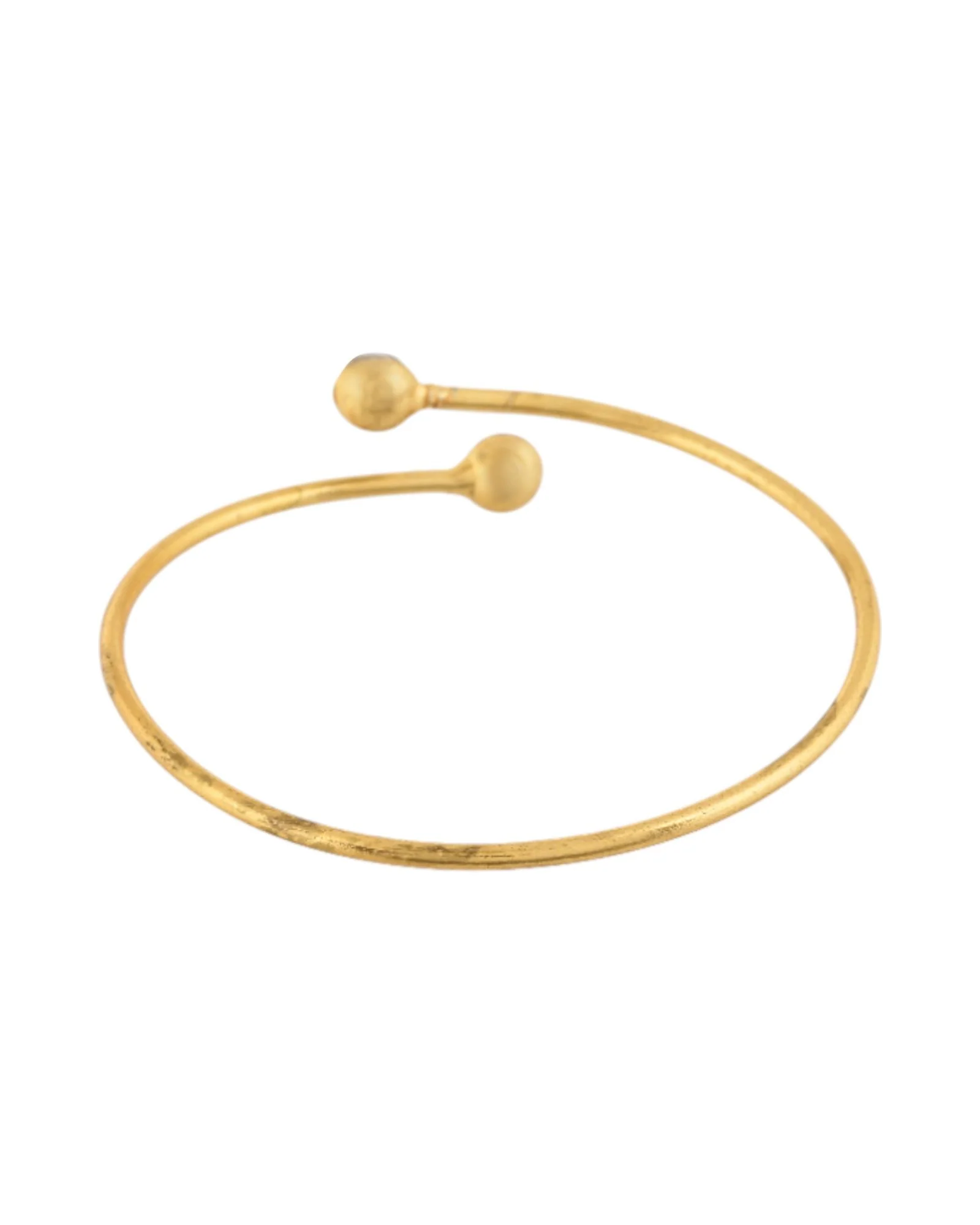 Jewels Nest Gold-Tone Evil Eye Adjustable Open Kada Bracelet For Women - Image 6