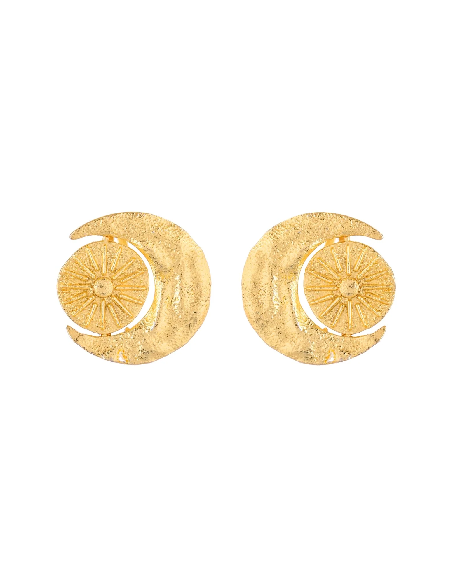 Jewels Nest Gold-Tone Textured Spiral Ear Cuff For Women | Modern Statement Jewellery - Image 4