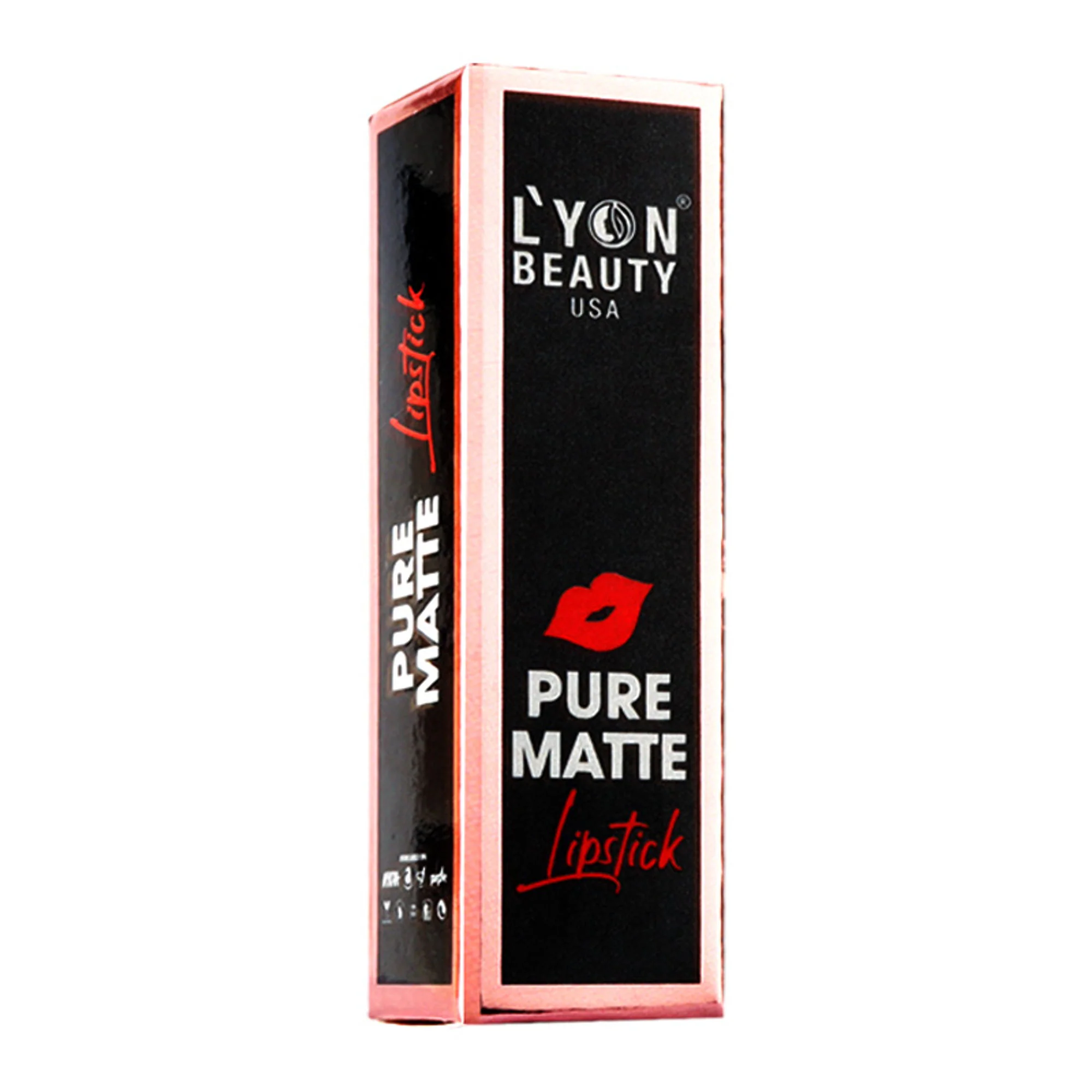 Lyon Beauty Pure Powder Matte Lipstick - 203 Hazelnut - Image 3