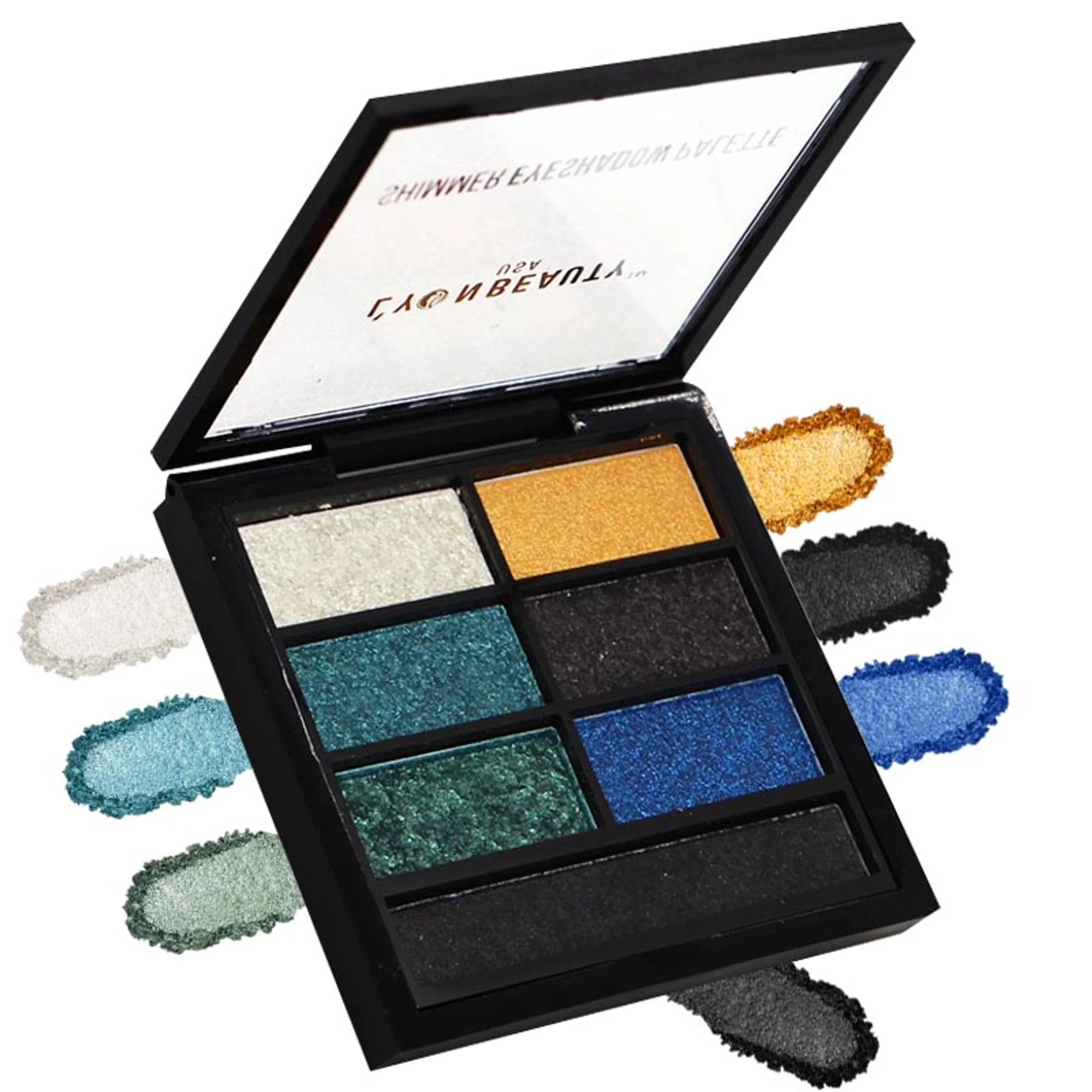 Lyon Beauty Shimmer Eyeshadow Palette - Multi-Color 02 - Image 2