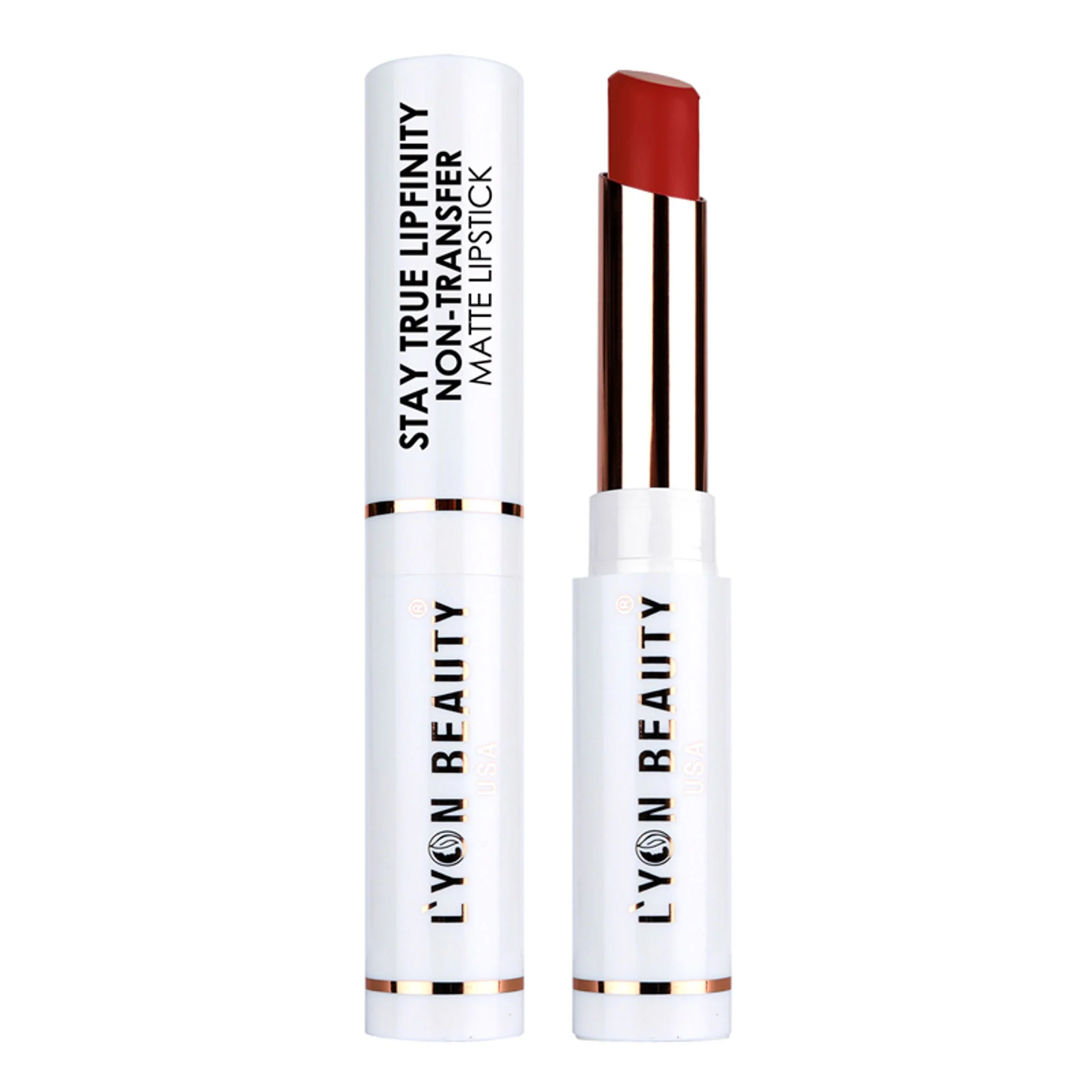 Lyon Beauty Stay True Lipfinity Non Transfer Matte Lipstick - Hot Red 07 - Image 4