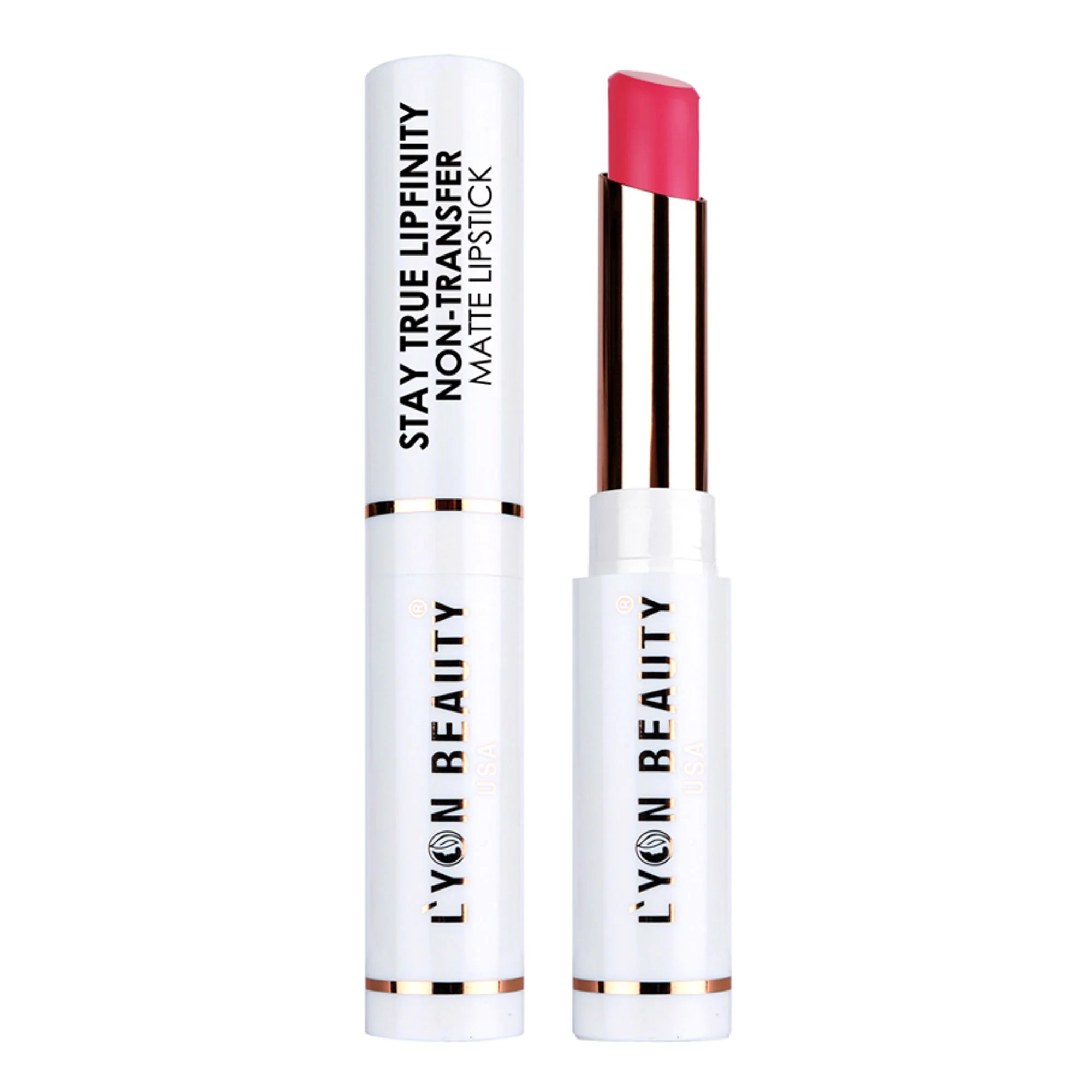 Lyon Beauty Stay True Lipfinity Non Transfer Matte Lipstick - Magenta 03 - Image 4