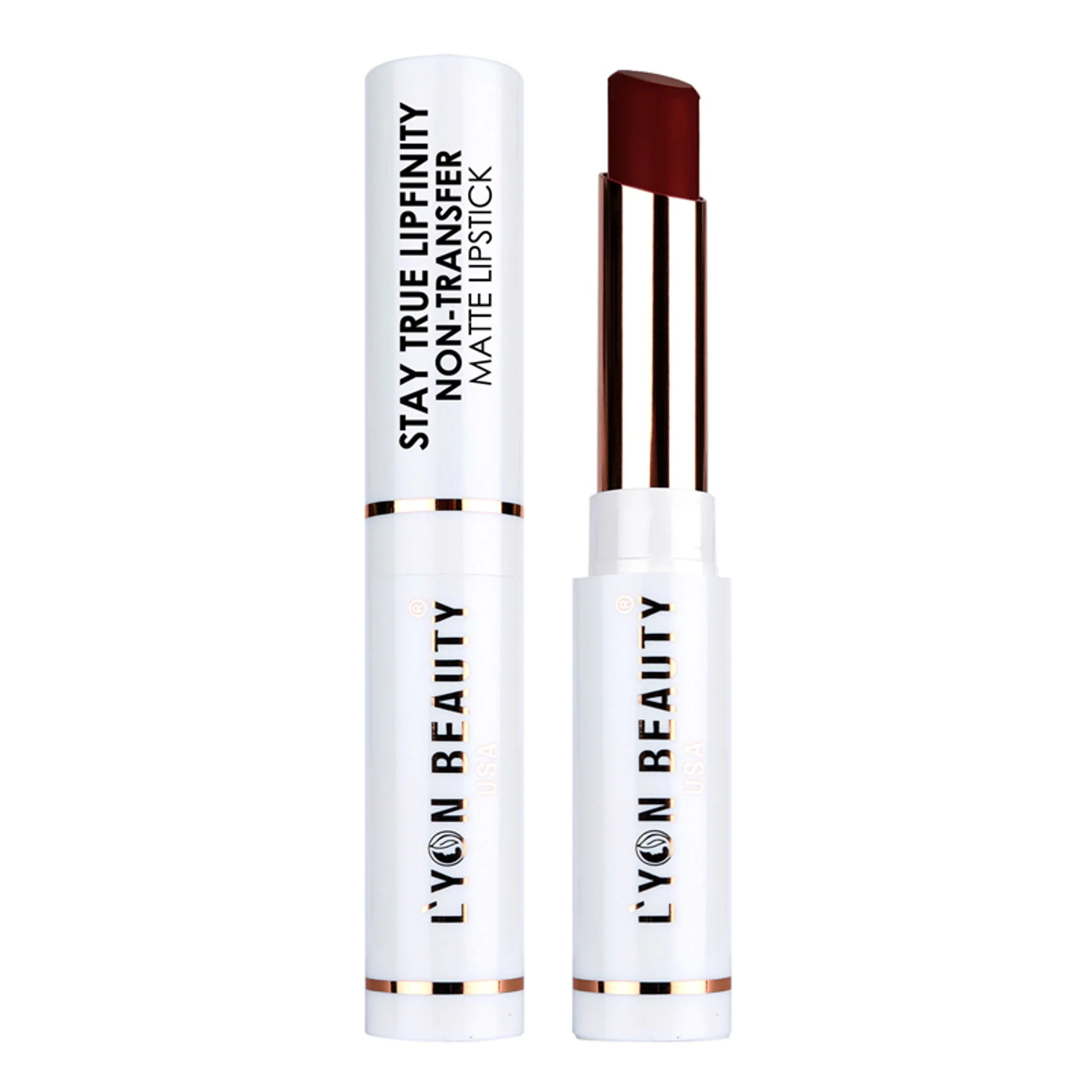 Lyon Beauty Stay True Lipfinity Non Transfer Matte Lipstick - Maroon 10 - Image 4