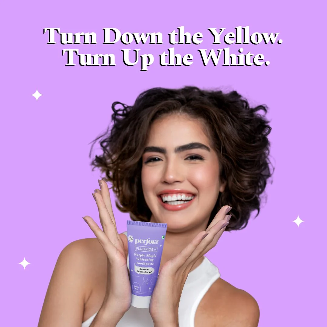 Perfora Fluoride+ Purple Magic Whitening Toothpaste - Image 2
