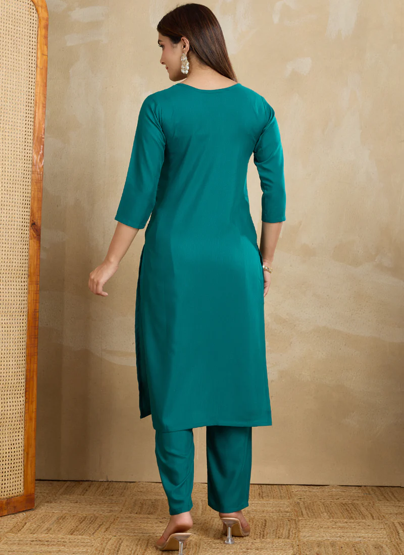 Prazu Fashion Rama Printed Cotton Blend Kurta Pant Set - Image 5