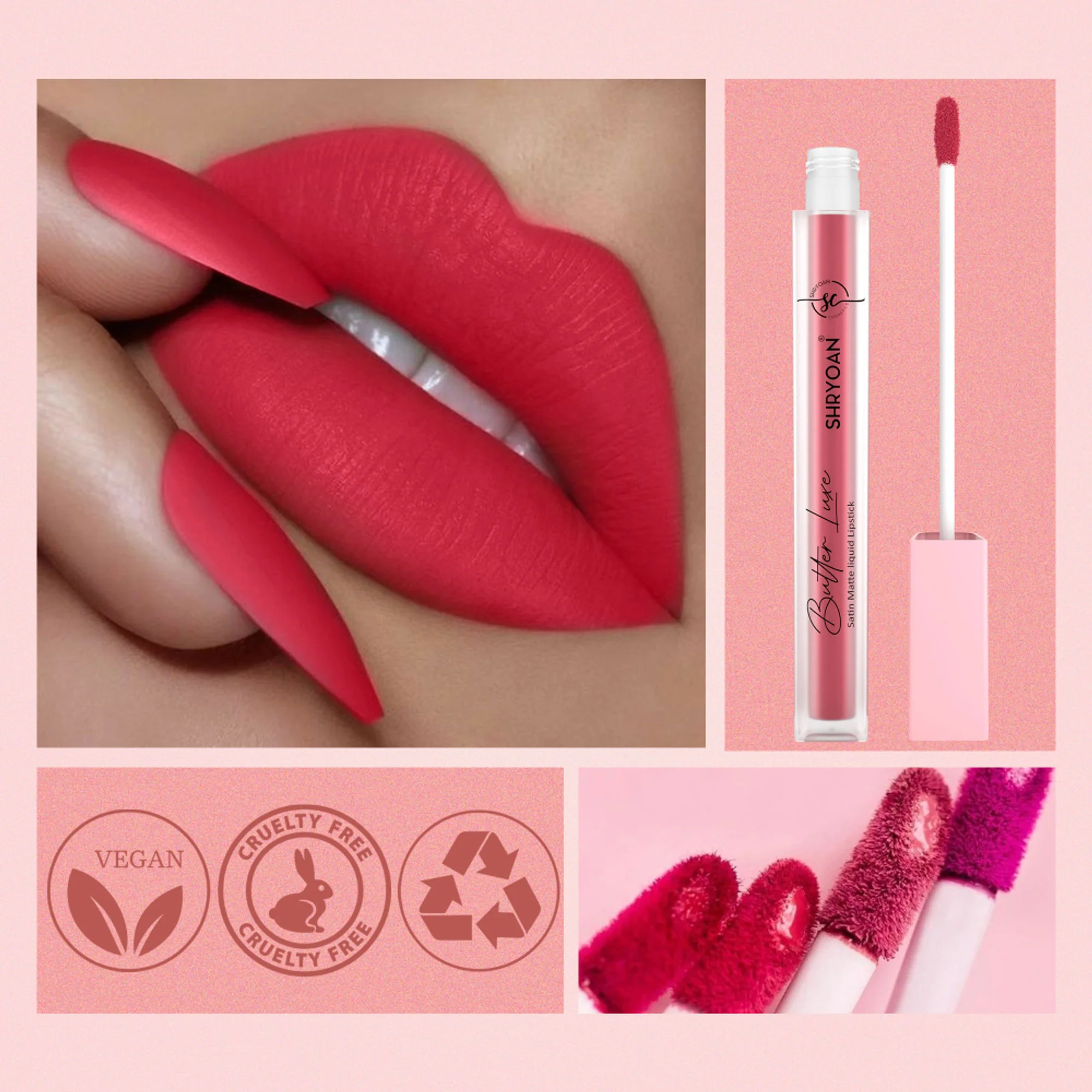 Shryoan Butter Luxe Satin Matte Liquid Lipstick - Pookie 03 - Image 3