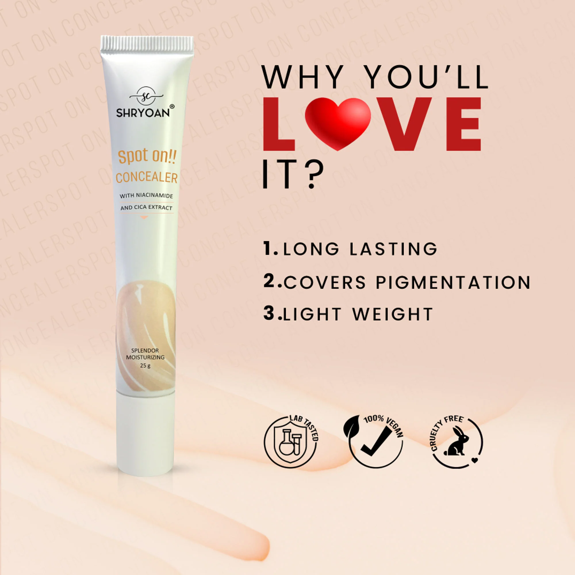 Shryoan Full Coverage and Lightweight Formula Spot on Concealer - 2 - Image 4