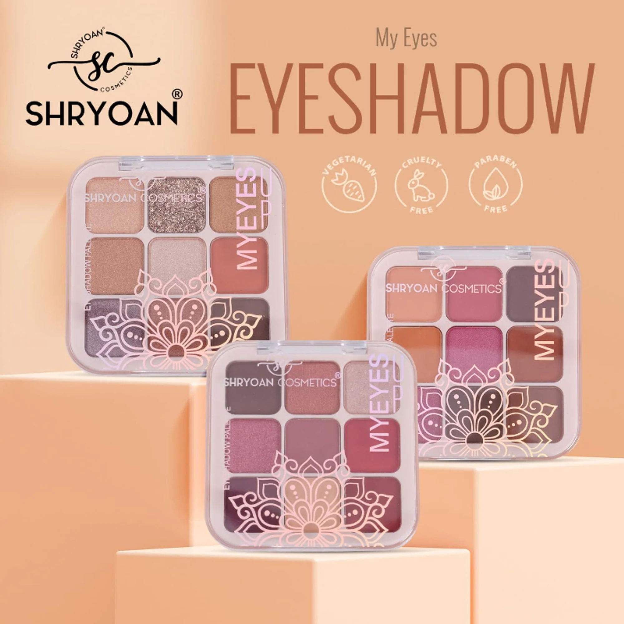 Shryoan Long Lasting My Eyes Up Matte & Shimmer Eyeshadow Palette - 1 - Image 4