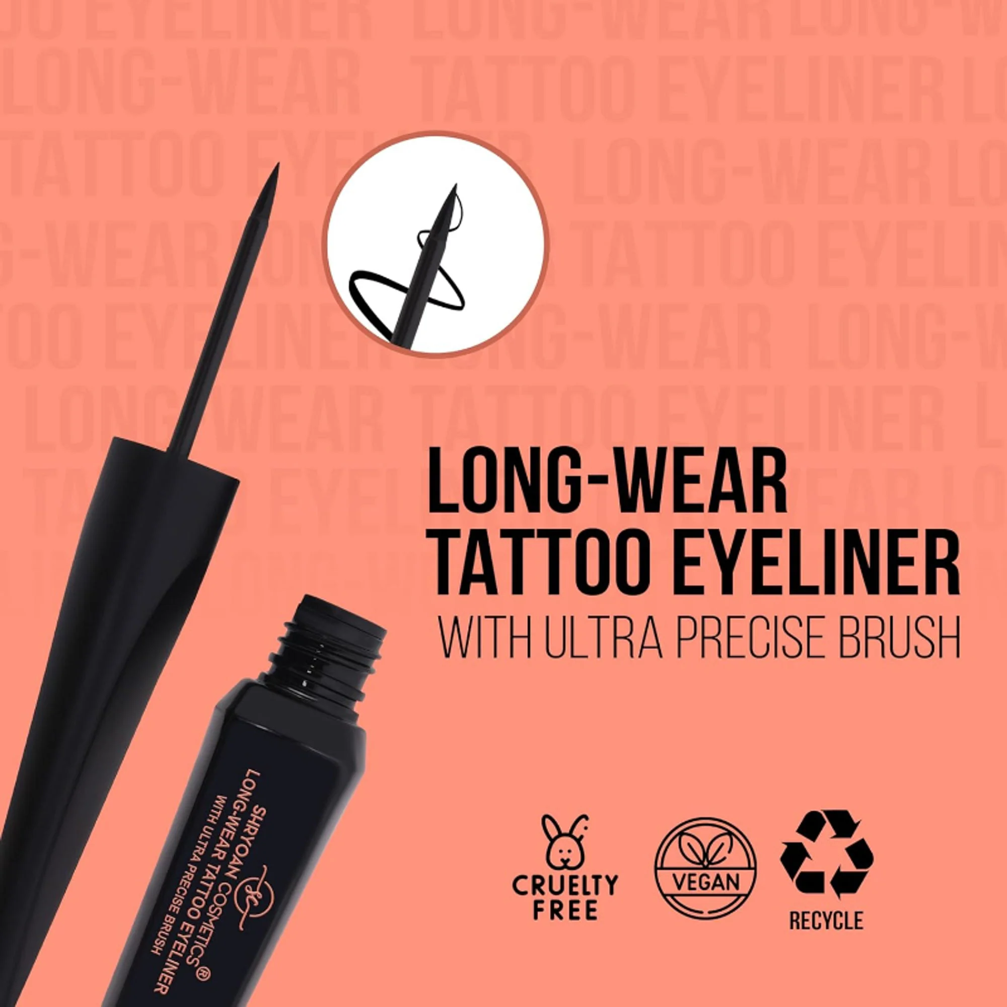 Shryoan Super Black Long-Wear Tattoo Eyeliner - Image 4