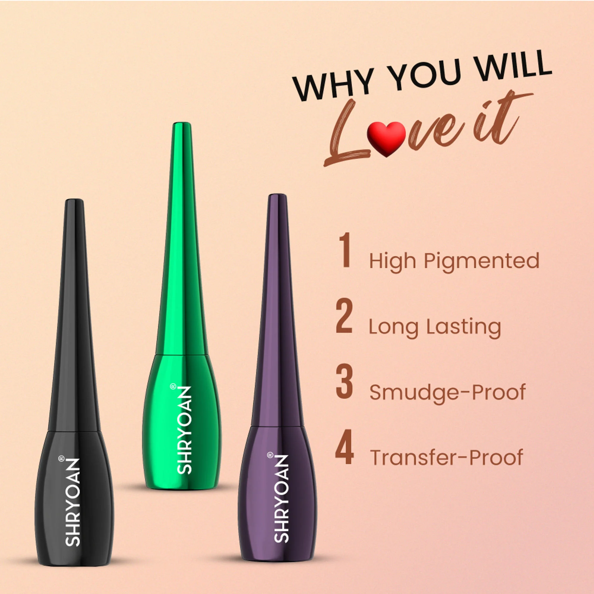 Shryoan Super Flow Eyeliner - Green - Image 4
