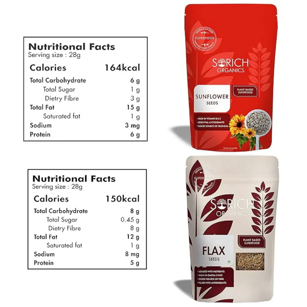Sorich Organics Flax Seeds & Sunflower Seeds - Image 2