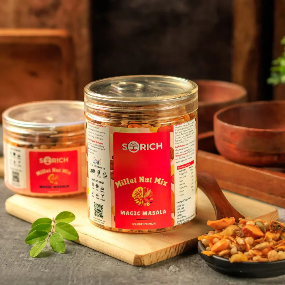 Sorich Organics Millet Nut Mix – Magic Masala Crunchy & Healthy Snack - Image 3