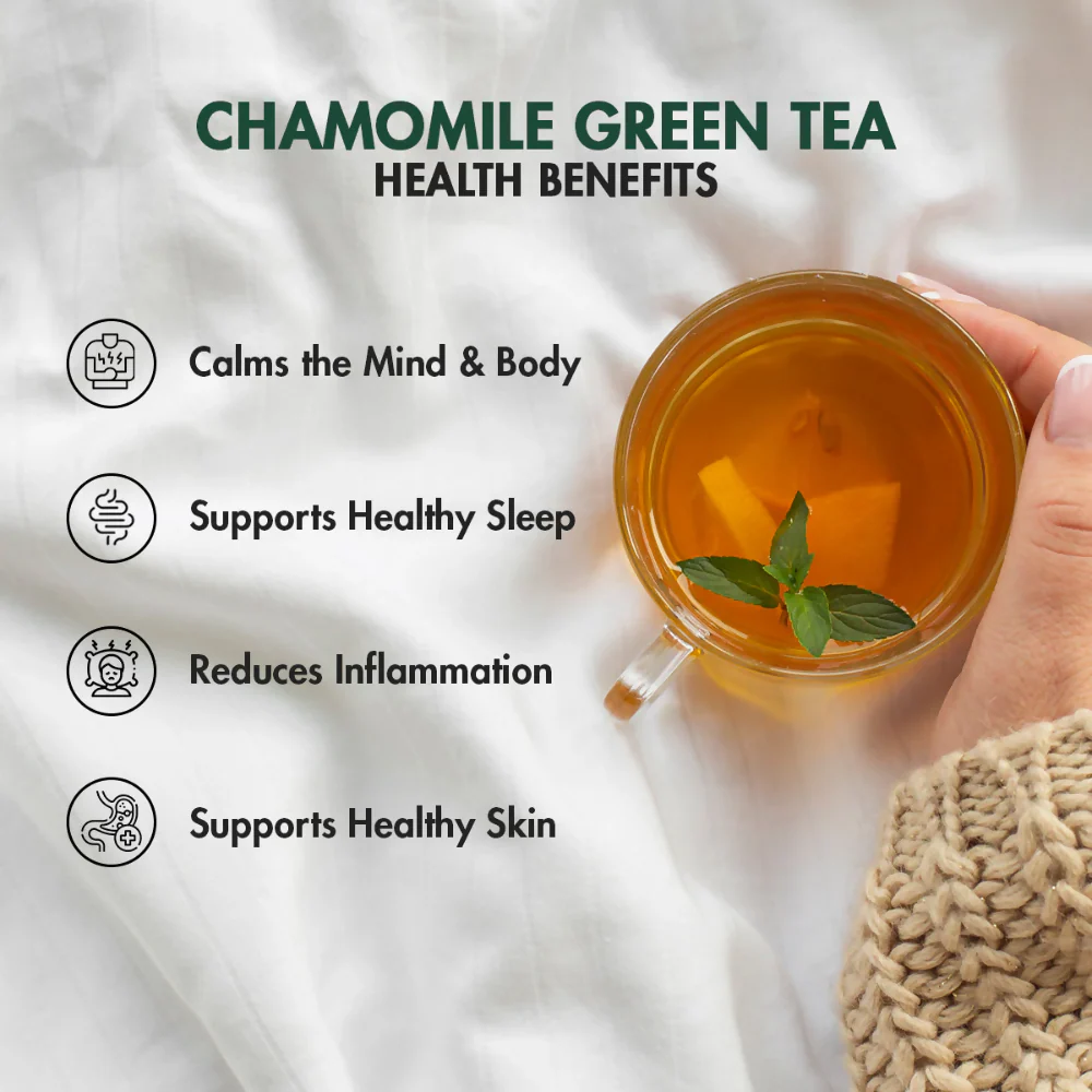 Tea Treasure Chamomile Loose Leaf Green Tea - Image 3
