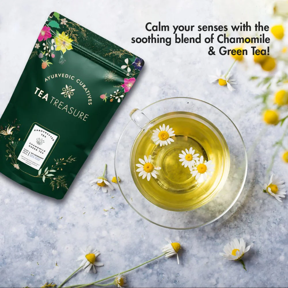 Tea Treasure Chamomile Loose Leaf Green Tea - Image 6