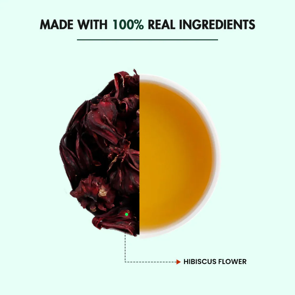 Tea Treasure Hibiscus Loose Leaf Green Tea - Image 3