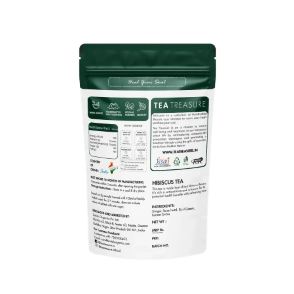 Tea Treasure Hibiscus Loose Leaf Green Tea - Image 6