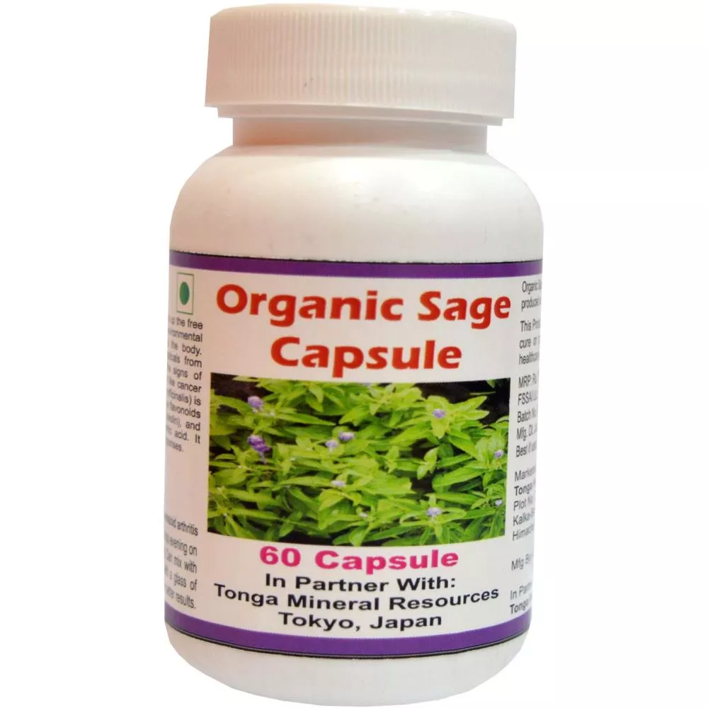 Tonga Herbs Organic Sage Capsules